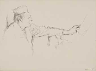 Sir William Rothenstein, Two copies of a portrait of Ernest Coquelin (known as Coquelin Cadet), French actor 1897