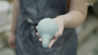 The finished cast lightbulb